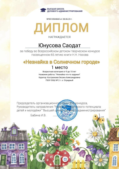 В 2023 году отмечает свой юбилей сказка Николая Носова «Незнайка в Солнечном городе».