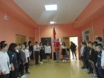 Церемония выноса флага Российской Федерации.